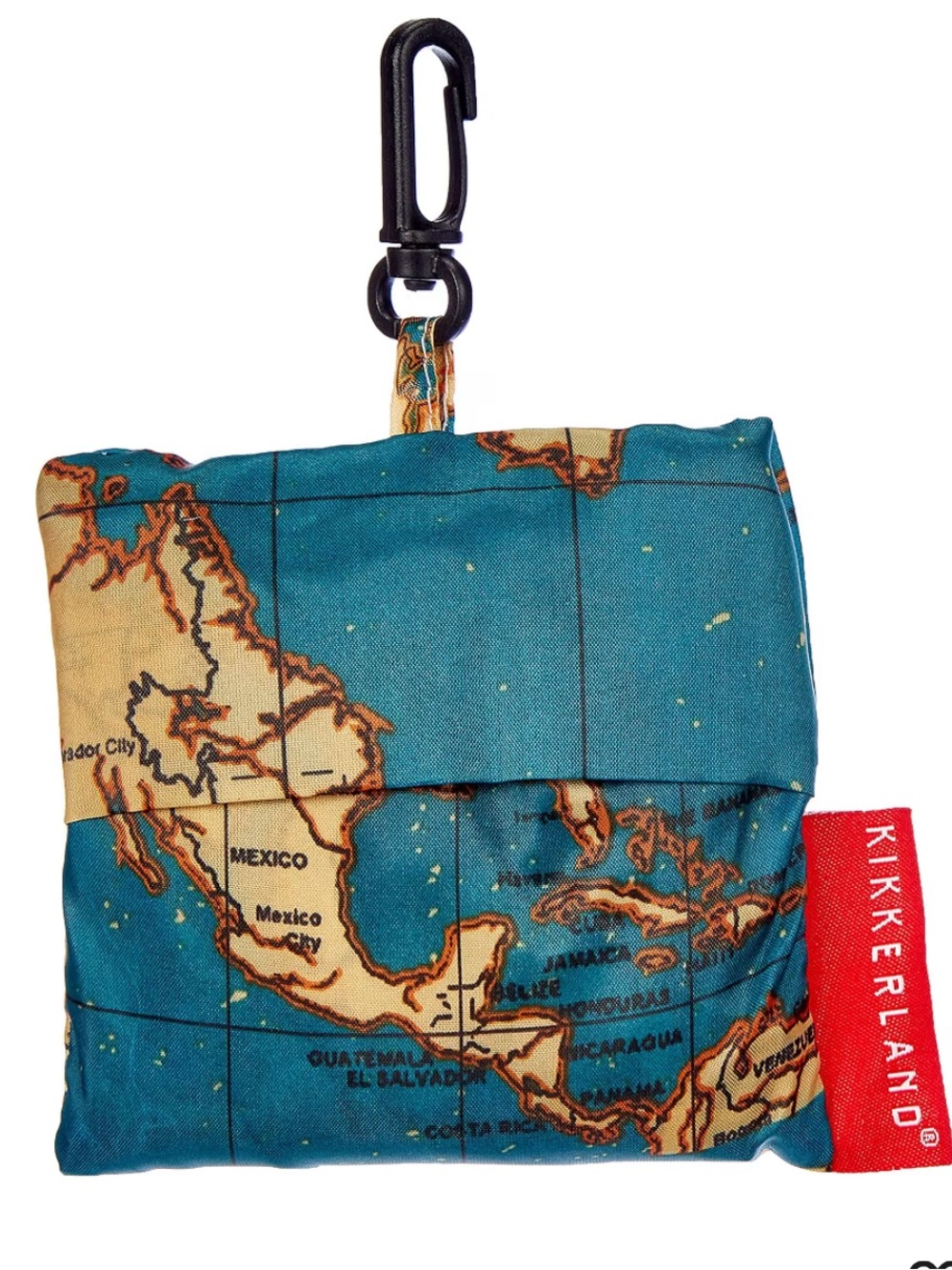 Kikkerland World Map Travel Laundry Bag